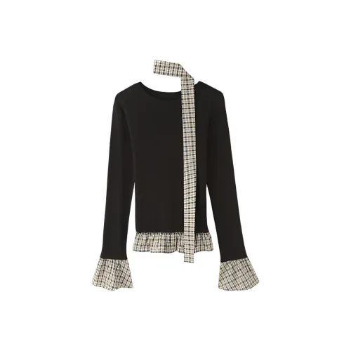 SKYA Черные Женские T-рубашки