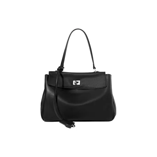 DIFFERENT FACES Сумка через плечо из коровьей кожи маленькая женская черная