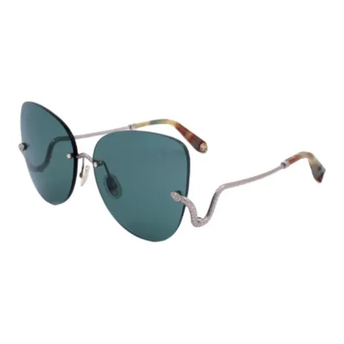 Roberto Cavalli Металл Бабочка Солнцезащитные очки Унисекс Синий