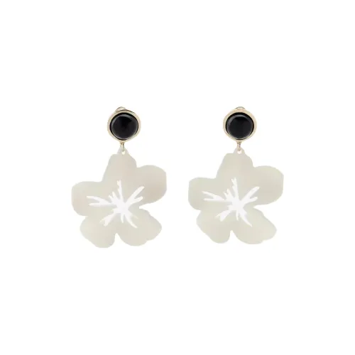 ZARA Акриловые серьги женские золотые