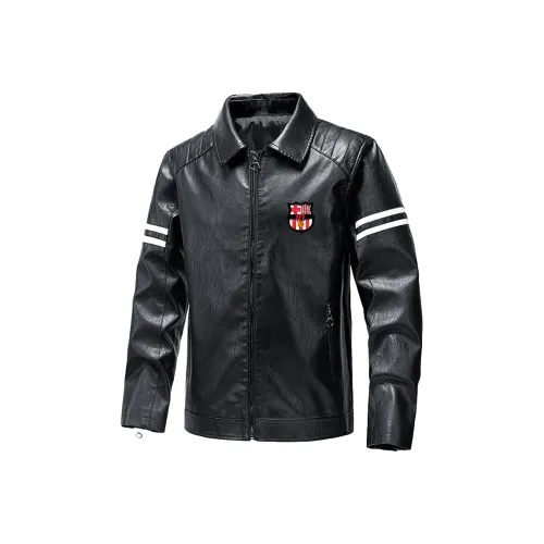 FCB ARCELONA Кожа Куртка Унисекс