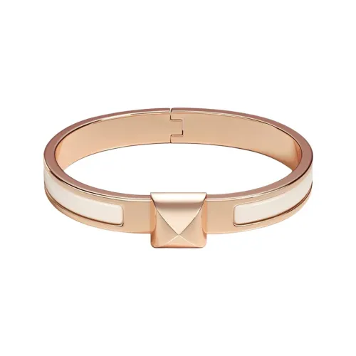 HERMES Эмаль Браслеты Женские Розовое Золото