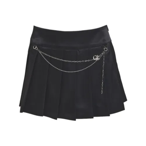 Crank SATIN CHAIN TENNIS SKIRT Повседневные короткие юбки Женские