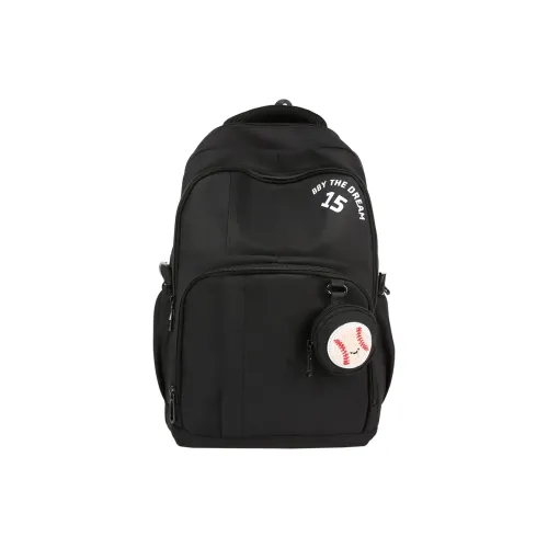 Deli Bear Нейлон Рюкзак Стандартный Женский Черный Розовый Экрю Хаки Фиолетовый