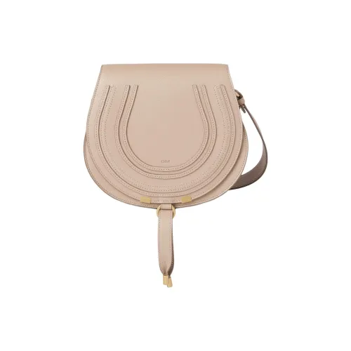 Chloe Marcie Телячья кожа Сумка через плечо Женская Темно-бежевый
