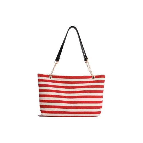 NX DOUGHNUT Трикотажная ткань Большая емкость Полосы Цветовой блок Сумка через плечо Сумка на плечо Стандартная Женская Многоцветная