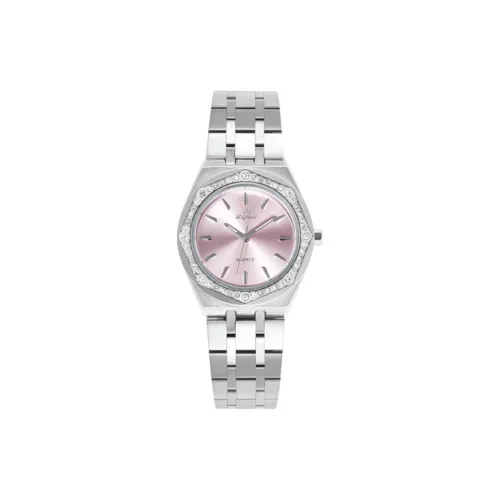 DIFULI Кварцевый механизм ремешок из нержавеющей стали женские часы розовый циферблат