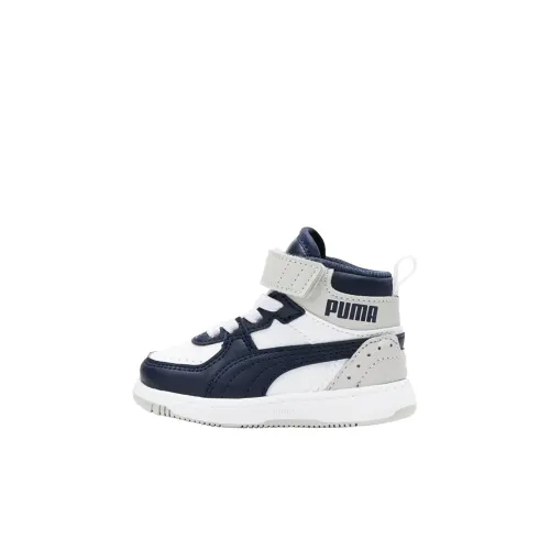 PUMA Rebound Joy High Топ Обувь для малышей Белый черный Infant и Toddler