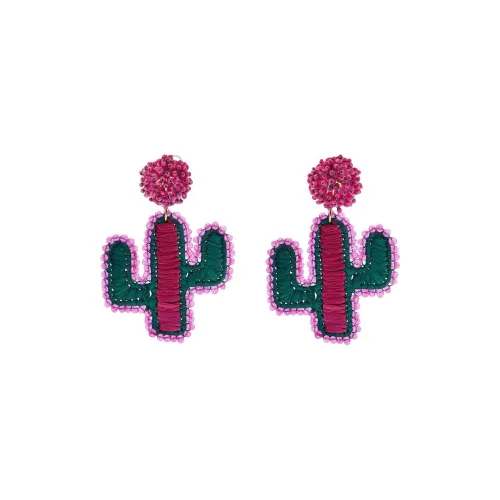 ZARA Серьги из железа женские розовые