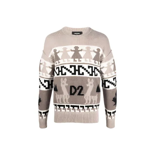 DSQUARED 2 FW22 Свитер Мужской Хаки