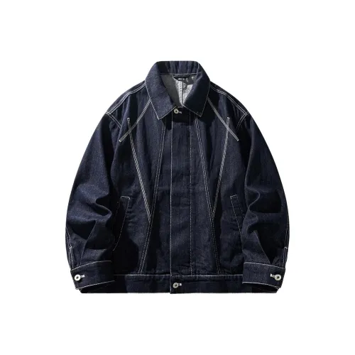 HZWH Синий Мужской Джинсовые Куртки