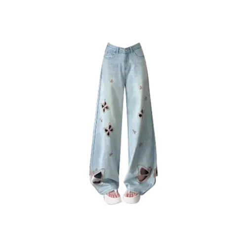 DANCANG Светло-синие женские джинсы