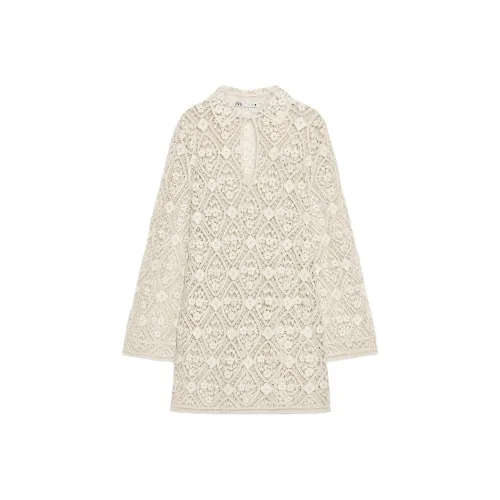 ZARA ZW Series Длинное платье с длинными рукавами женское