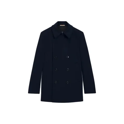 Hugo Boss Темно-синий Мужской Пальто