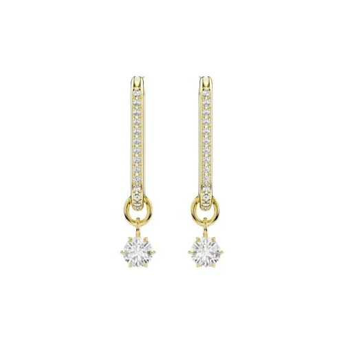 Серьги Кристалл Swarovski Женские Белые