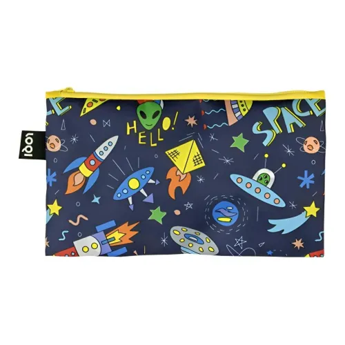 Loqi Переработанный полиэстер Сумка для туалетных принадлежностей и мешок для хранения Детский Flying Machine Roaring Dinosaur