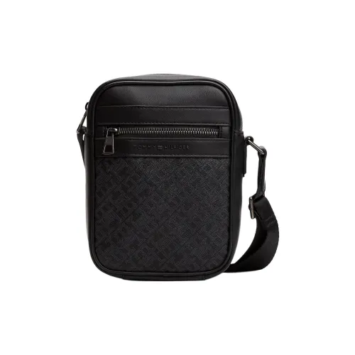 Tommy Hilfiger TH Monogram Полиуретан Сумка через плечо Сумка на плечо Мужская Черная