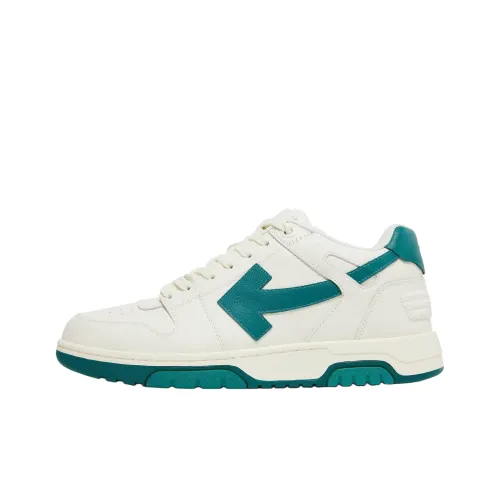 Off Белый Out Of Office Низкий Топ Стильные Скейтбординги Мужской Белый Зеленый