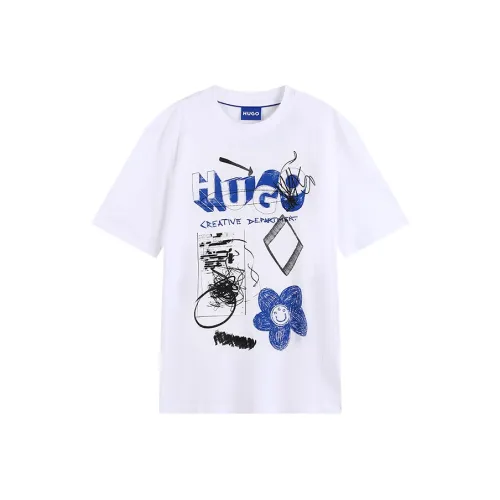 Hugo Boss Белые Мужские T-рубашки