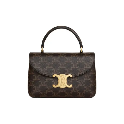 CELINE Teen Nino Кожа Через плечо Сумка Женская Коричневая