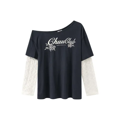 CHUU Темно-синие женские футболки T