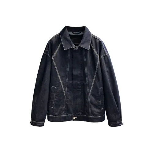 YGQPZHZ Синий Мужской Джинсовые куртки