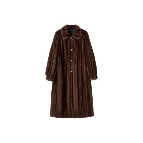 LSVE Кофе Норка True Цвет Женские Меховые изделия