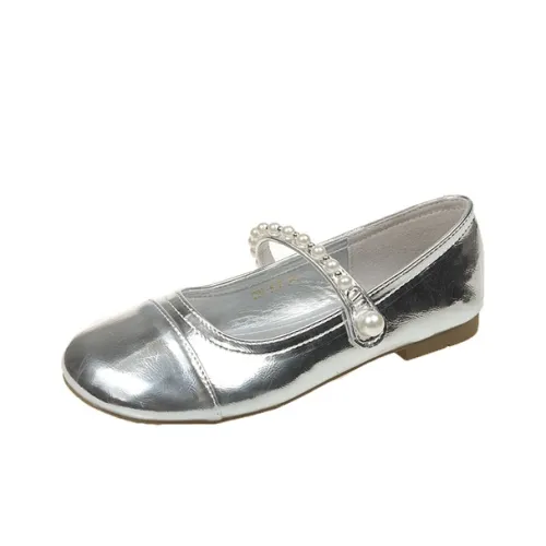 LONGDUIZHANG Туфли Мэри Джейн Женские Серебряные