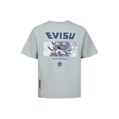 EVISU Светло-серые Мужские T-рубашки