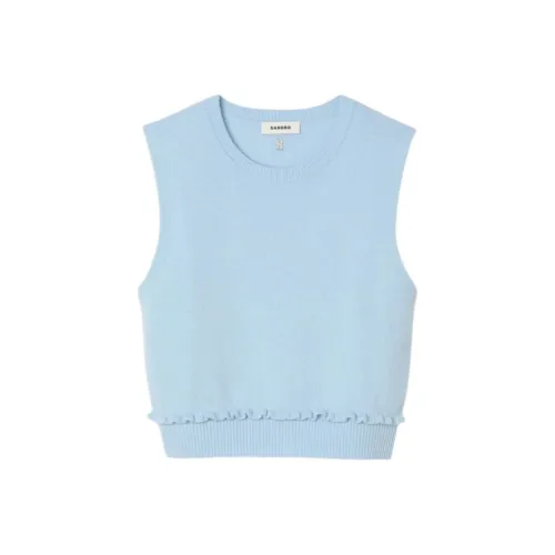 Sandro Небесно-голубой Женские Майки