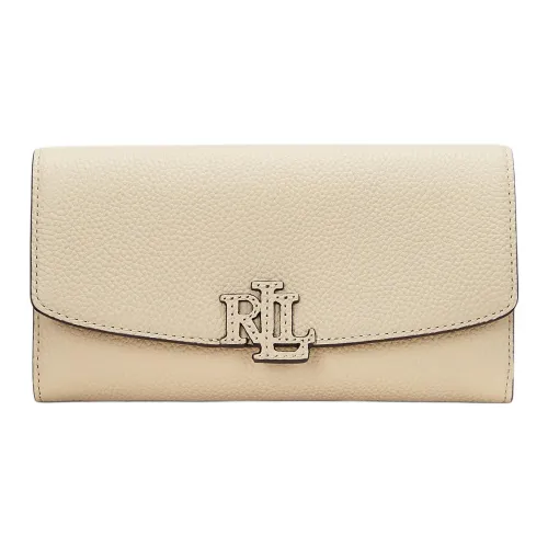 Polo Ralph Lauren Кошелек из коровьей кожи большой женский бежевый