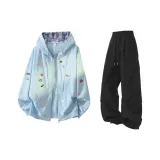 Далекий Небесный Лазурь + Черные Штаны