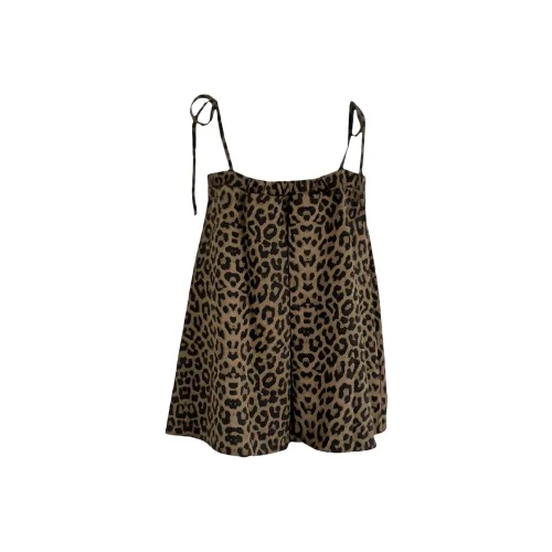 STGX Леопардовый принт Женские топы