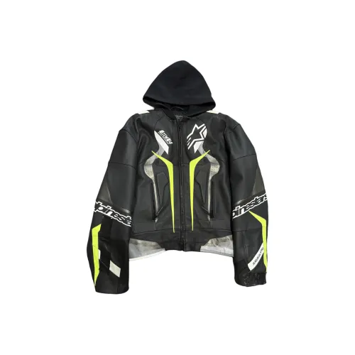 Balenciaga x Alpinestars Fw25 Кожа Куртка Унисекс
