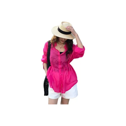 NANING9 Женские рубашки с фиолетовым цветом драконьего фрукта