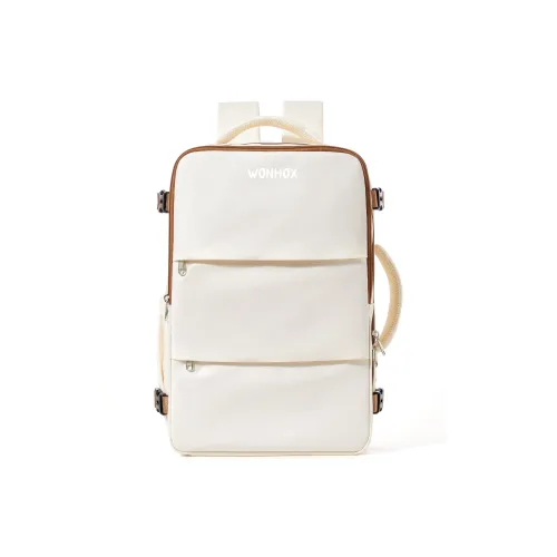 WONHOX Ткань Путешественный Рюкзак Ноутбук Сумка Стандартный Унисекс Черный Бежевый Белый Коричневый Оливковый Зеленый Темно-синий Синий Серо-синий