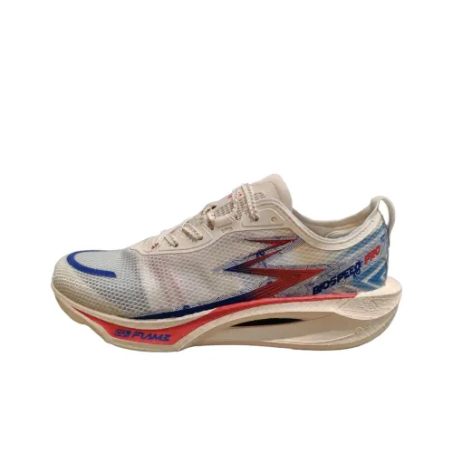 361° Fly Speed 3,5 PRO Амортизация Устойчивость к истиранию Дышащий Низкий Топ Повседневные Беговые кроссовки Унисекс Бежевый Синий