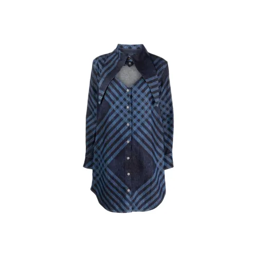 Vivienne Westwood Indigo Женские Длинные Рукава Платья