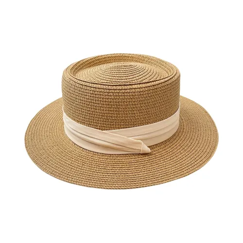 BOOLFEN Шляпа от солнца из соломенной плетени Унисекс