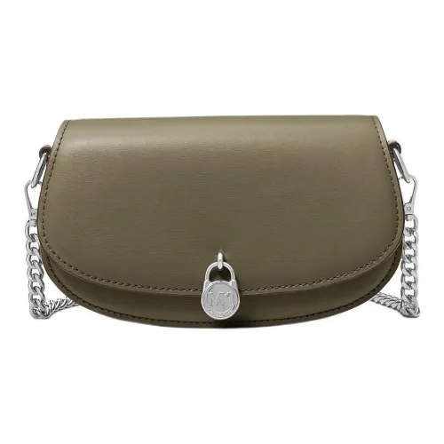 MICHAEL KORS Mila Коровья кожа Сумка через плечо Маленькая женская сумка оливкового цвета