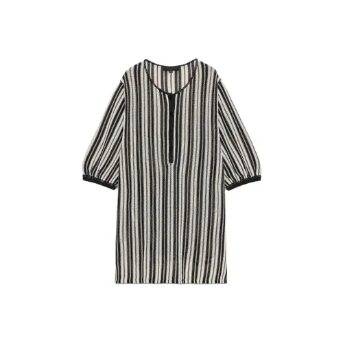 ZARA Телесный/Черный Женский Трикотаж
