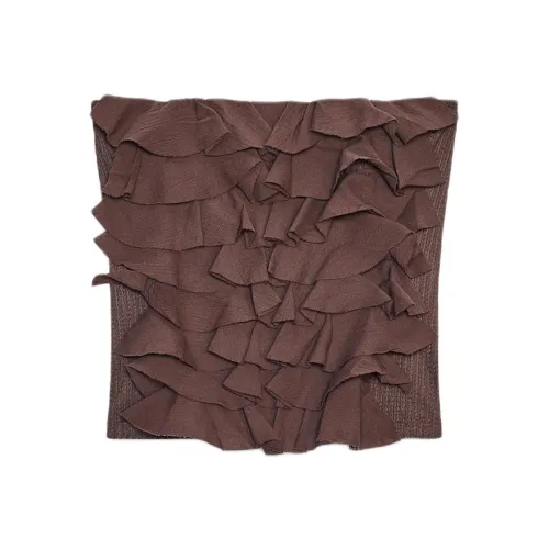 ZARA Шоколад Женские Топы без бретелек