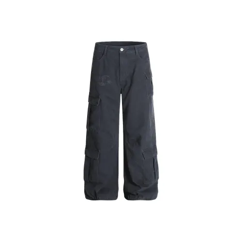 Azvk DYLA608 Темно-синий Синий Мужские Карго Брюки