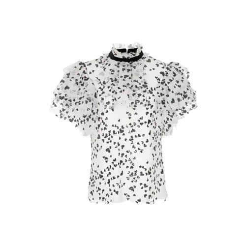 Leather Cat Белый Женские Рубашки