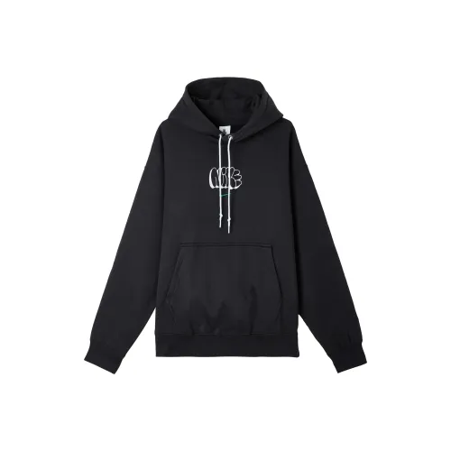 Nike Solo Swoosh Толстовка Мужской Черный Малахитовый