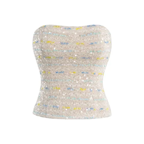 CHILL QIAOER Без бретелей Топ Женский