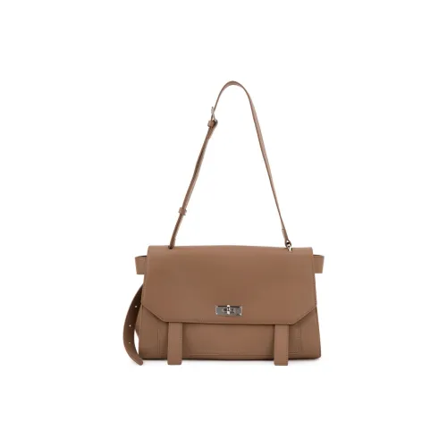 VENOF Сумка через плечо из коровьей кожи плечевая сумка среднего размера женская латте коричневый кедровый зеленый