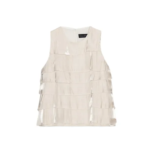 ZARA Жемчужный/Бежевый Женские Майки