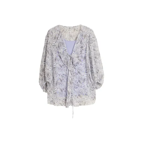 ELLE Фиолетовые Женские Рубашки