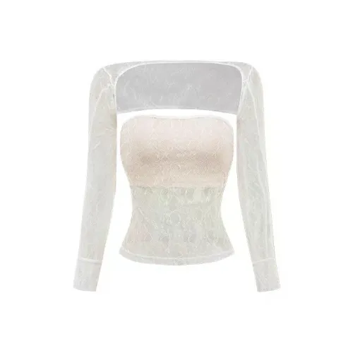 CHILL QIAOER Без бретелей Топ Женский